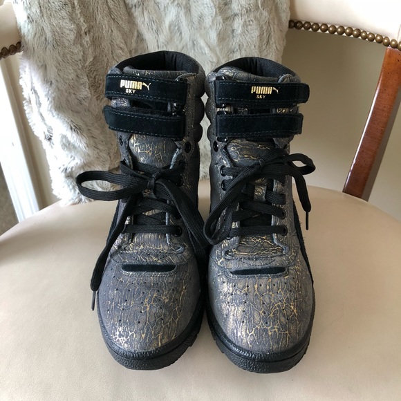 Puma Sky wedge Iri suede sneakers - Picture 2 of 8